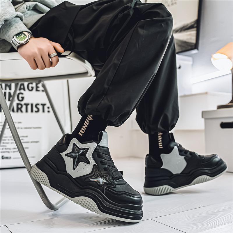 Street Platform Skateboard Schuhe Herren Mode Sterne Designer Schuhe Herren Trendy Casual Herren Leder Sneaker zapatillas de hombre