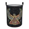 Eye Of Horus Wadjet Gemstone And Gold Dirty Laundry Baskets Foldable Large Waterproof Clothes Toys Basket For Home Kids