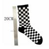1 Paire Femmes Et Hommes Coton Mi-Longueur Damier Sport Décontracté Polyvalent Chaussettes Mode So P0V7