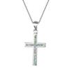 Blue Cross Necklace Womens Versatile Pendant Necklace