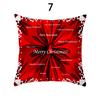 Merry Christmas Cushion Cover Xmas Pillowcase Happy New Year Navidad Santa Claus Red Pillow Cover Ornament Gifts Home Decor