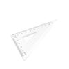 Régua Triangular Transparente de Plástico e Esquadro - Conjunto de Ferramentas de Desenho para Estudantes