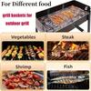 Folding Portable Outdoor Camping Stainless Steel BBQ Rack Grill Accessories for Outdoor Grill Campfire Cooking Equipment