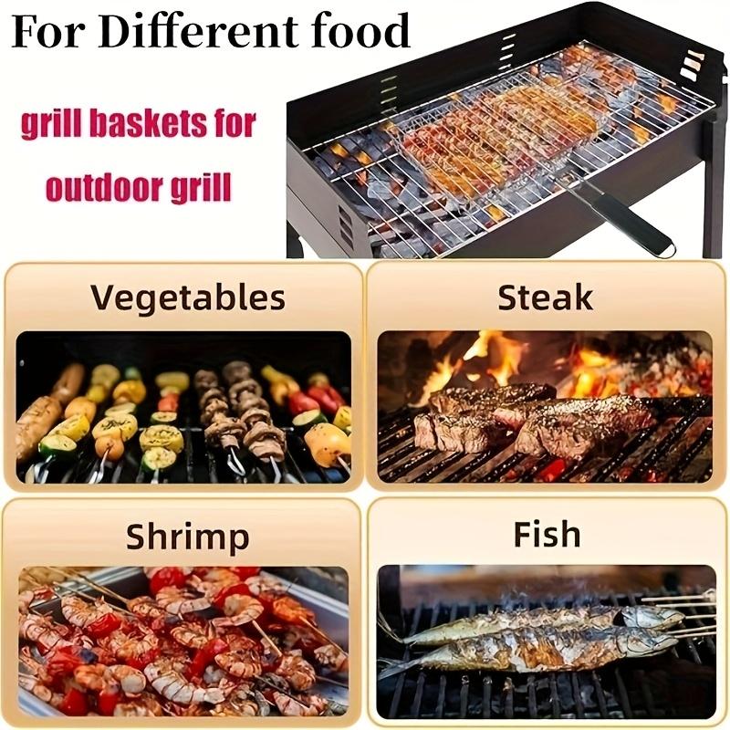 Folding Portable Outdoor Camping Stainless Steel BBQ Rack Grill Accessories for Outdoor Grill Campfire Cooking Equipment
