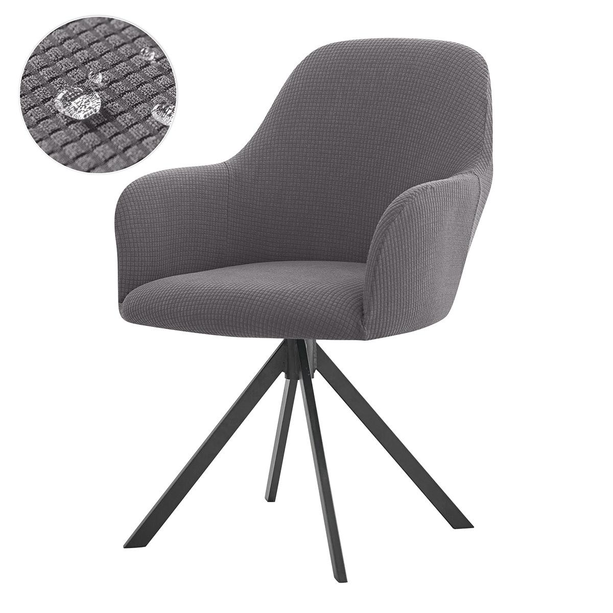 

1PC Полярний фліс для високих рукоятей на крісла Водовідштовхувальний еластичний захисний чохол для обіднього крісла Чохли для сидінь Чохол для крісла Home 1pc темно-сірий колір