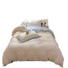 Thickened Milk Fleece Bed Four-Piece Coral Fleece Quilt Cover Double-Sided Flannel Fleece Bed Sheet Three-Piece Set
