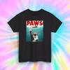 Paws T-Shirt | Funny Cat Jaws Parody Graphic Tee | S-5XL Unisex T-Shirt