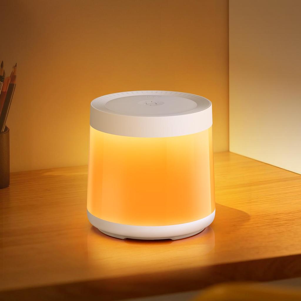 Wasou Bedside Lamp, Nursing Light, Night Light, USB Charging, 5200mAh Large Capacity, Ambient Lighting, ColorBrightness Adjustable, Timer Function,