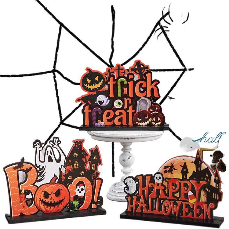 Halloween Cartoon Pumpkin Desktop Ornaments: Creative Decorations for Festive Scenes and Photo Props