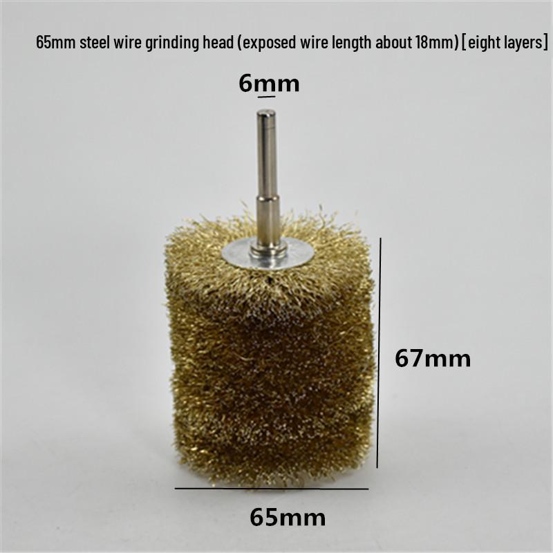 Electric Steel Wire Brush with Handle - Rust Removal, Polishing, and Cleaning.