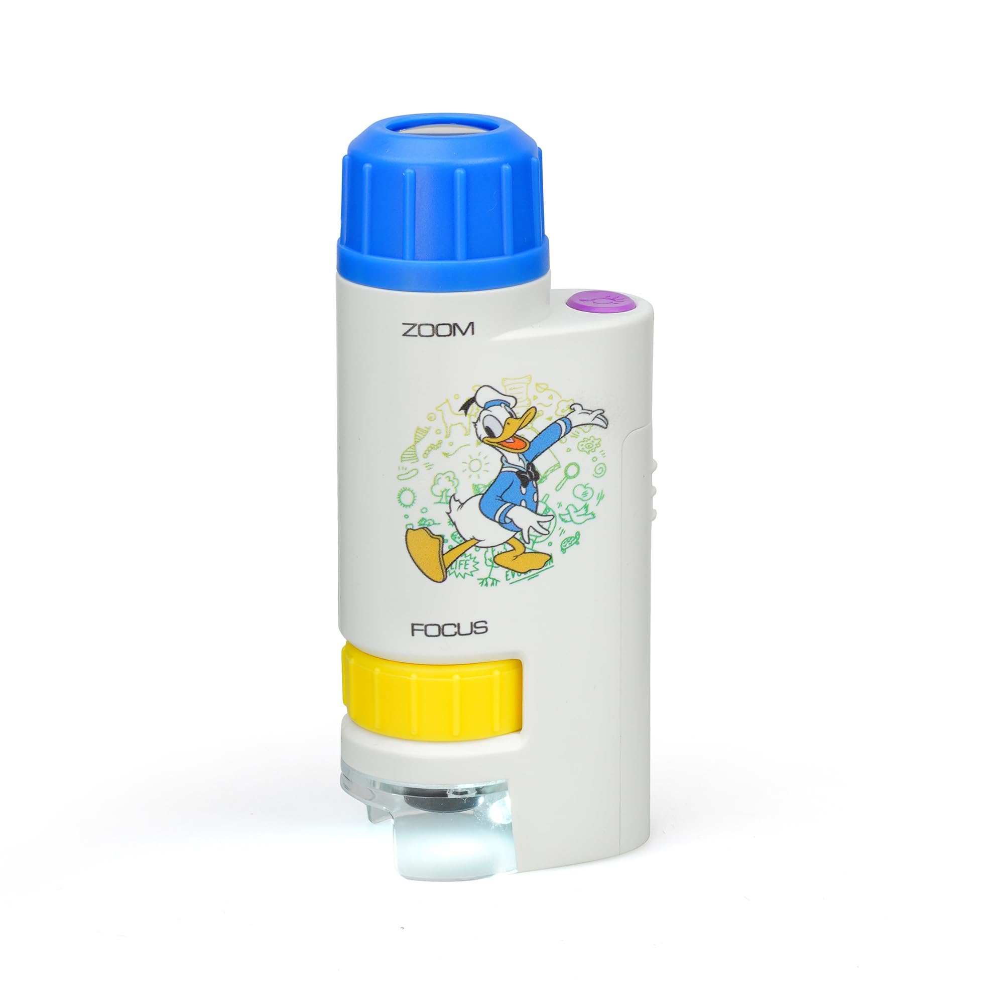 

Kenko Disney Handy Microscope Donald Daisy DO DA with Smartphone Photography LED Compact and Portable 408773 & DK-ST120 & Adapter, 60-120x синій