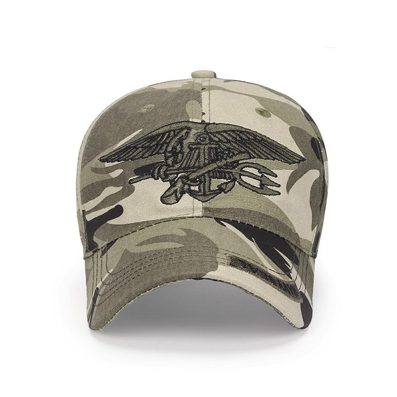 Spring and Autumn Hats Camouflage Style Soft-top Baseball Hats Cotton Outdoor Sunshade Baseball Hats for Men and Women