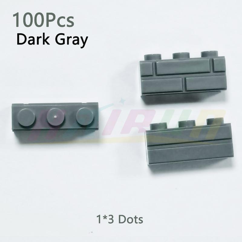 

non-toxic 100Pcs Building Block Simulation City MOC Wall Brick Building Block Model Building Accessories Castle Construction Kids Toys