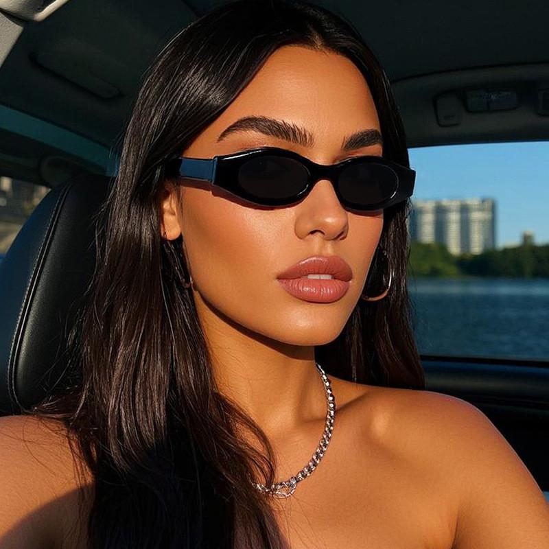 Hip Hop Sunglasses For Men And Women Geometric Frame Uv400 Sunshade Outdoor Fashion