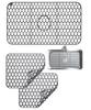 S.fields.inc Silicone Sink Mat, Heat-Resistant, Anti-Scratch, Anti-Slip, for Kitchen Sinks (1 Large Sheet)
