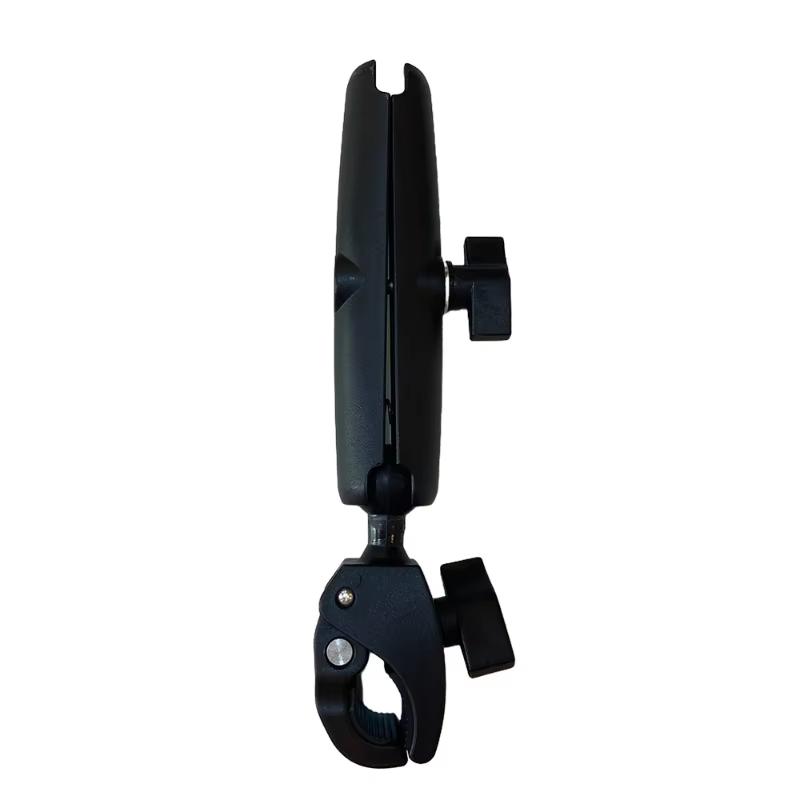 Tough-Claw Mount with Double Socket Arm and Round AMPS Base Adapter for 1 Inch Motorcycle Mount Gadgets Extension Arm