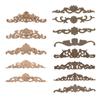European Solid Wood Carved Floral Applique for Furniture and Doors