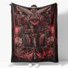 Dark Gods Flannel Throw Blanket Game Khorne Nurgle Decor Blanket Creative Blankets Cozy Soft Lightweight for Couch Sofa Bed