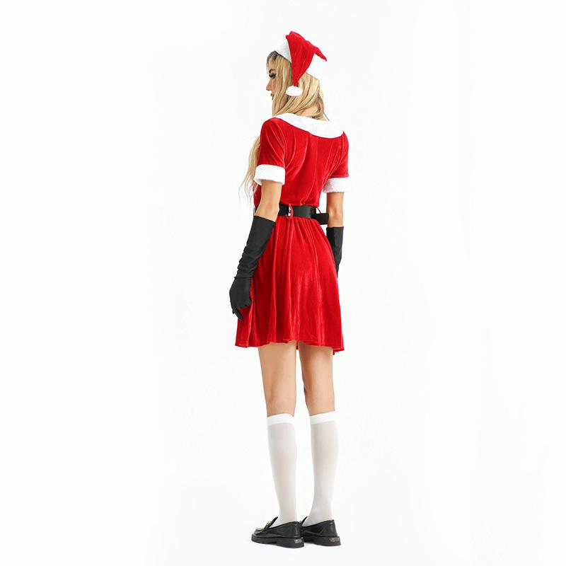2026 Christmas Costume Women's Christmas Dress Red Santa Show Costume