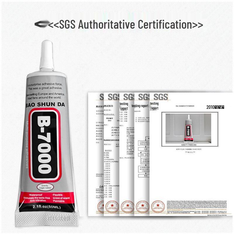 B7000 Transparent Rhinestone & Fabric Glue with Needle Tip for Jewelry Making and DIY Crafts