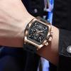 LIGE Fashion Business Mens Watches Military Male Watch Quartz Chronograph Clock Calendar Waterproof Watches for Men Reloj