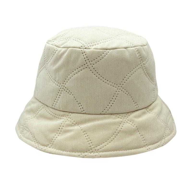 Autumn and winter hat women's new solid color bucket hat spring and autumn plain face small bucket hat versatile basin hat