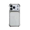 iPhone 17 Pro Case with Large Window & Transparent Back for 16 Pro, Electroplated 15 Pro, and 14 Pro