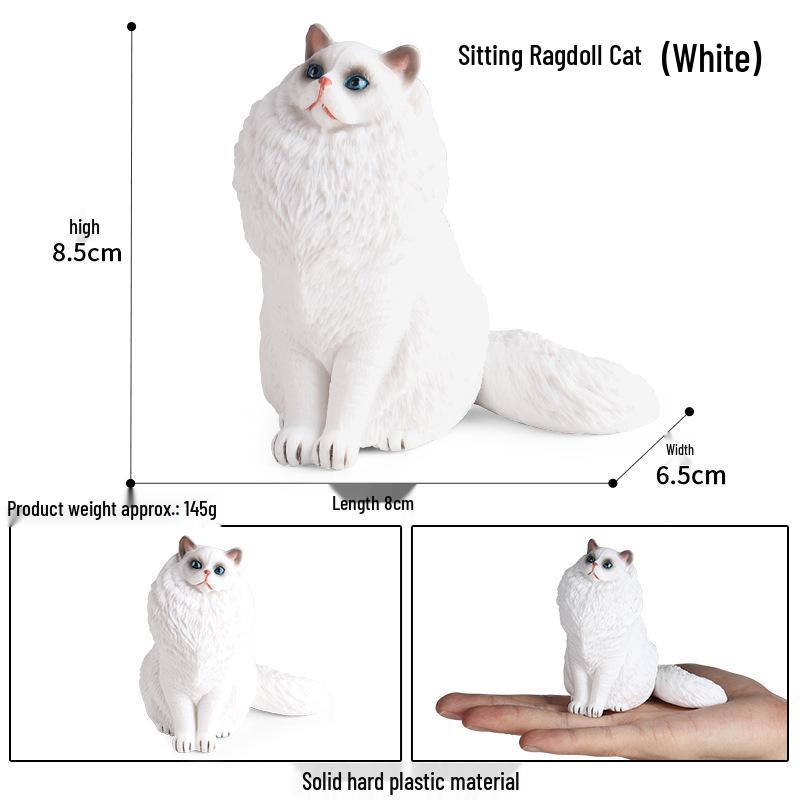 Realistic Exotic Orange Tabby Cat Heart Model Ornament