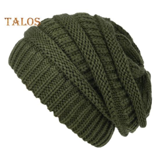 Czapka zimowa unisex gruba dzianina wiatroszczelna utrzymująca ciepło ochrona uszu nakrycie głowy czapka elastyczna bez daszka czapka typu baggy outdoor school ski beanie