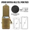 Tactical Molle Phone Pouch EDC Utility Waist Bag Smartphone Holster Holder Molle Attachment Belt Pouch Outdoor Tools Gadget Bag