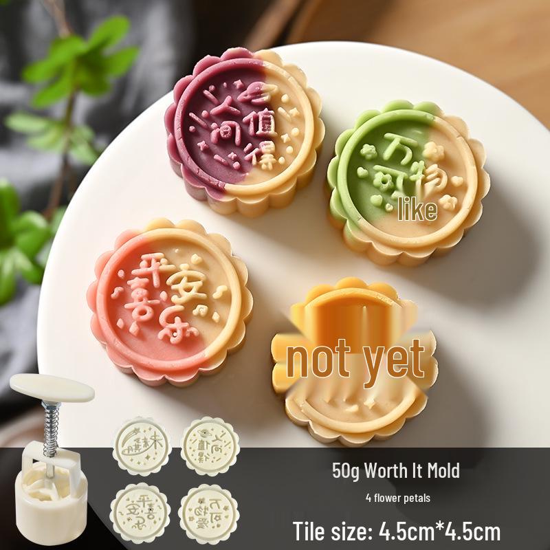 Mid-Autumn Mooncake Mold Stamp Tool for Ice Skin Mung Bean Pastry