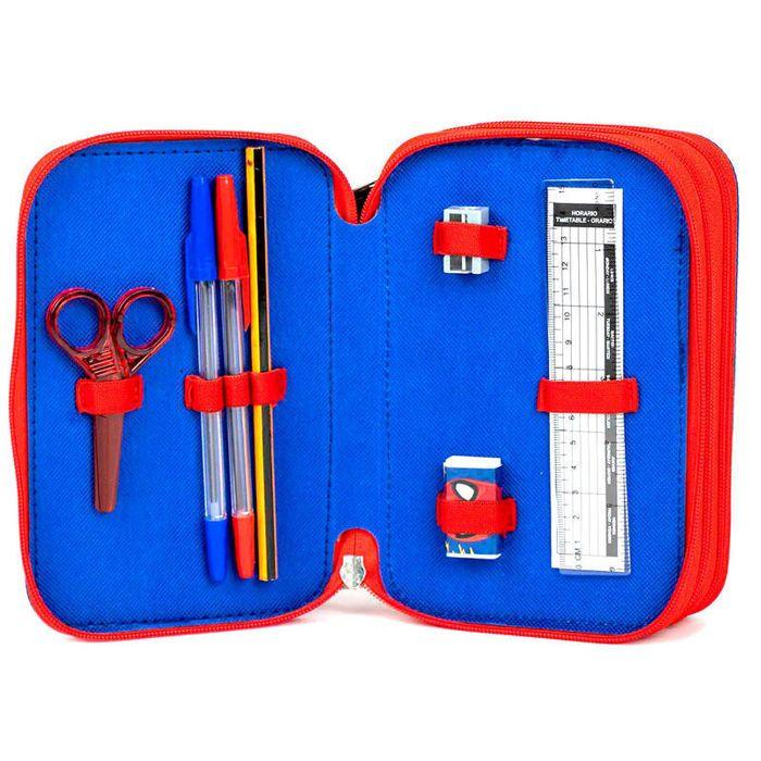 Coffret de papeterie - Cerda - Marvel Spiderman - Couleurs bleu/rouge - Utilisation intérieure - Durable