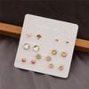2021 Gouden Geometrische Stud Oorbellen Set: Modieuze & Elegante Dames Sieraden (7 paar)