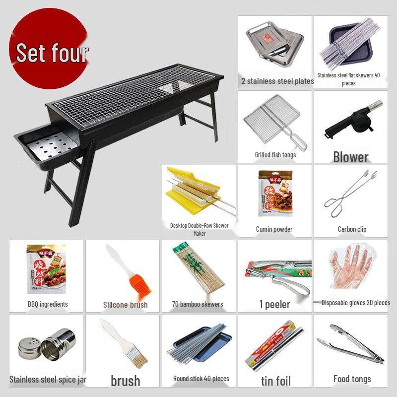 Portable Outdoor Charcoal BBQ Grill