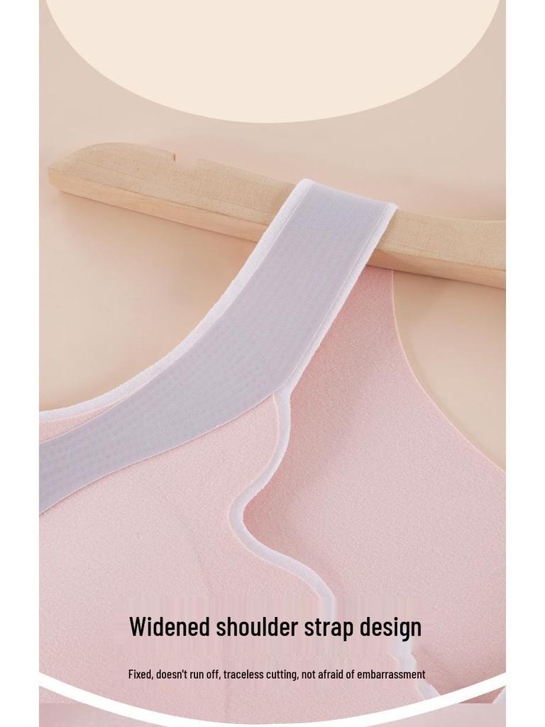 Developmental Girls' Thermal Vest with Chest Pads and Pockets for Junior High School Students