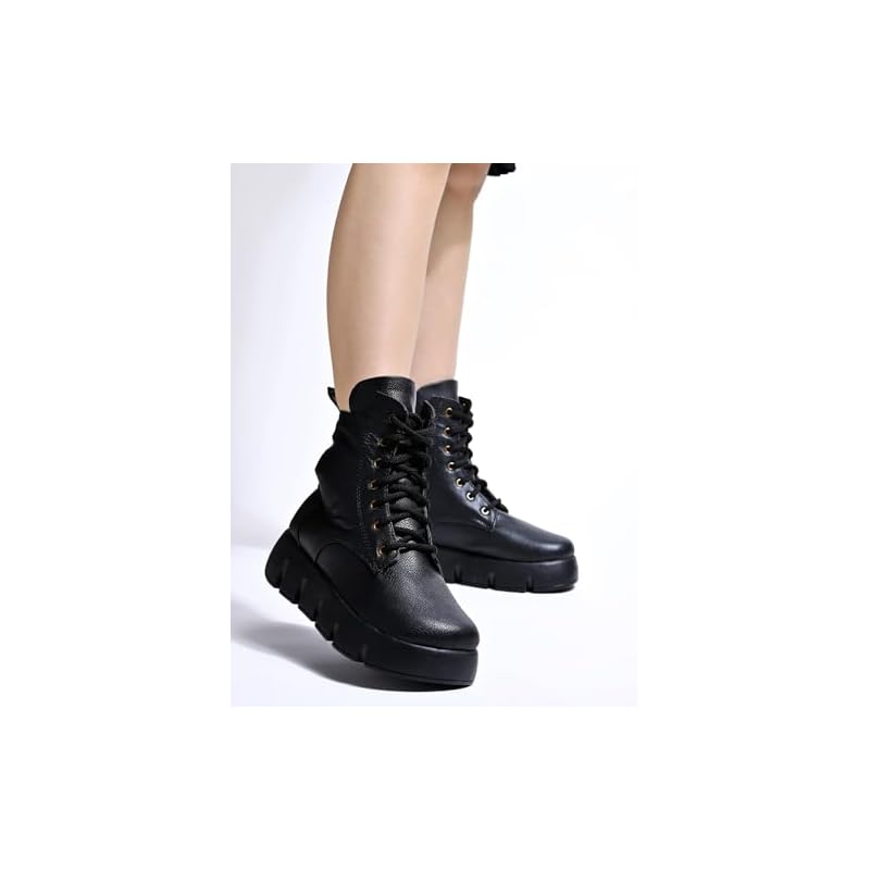 Shoetopia Girls Bt-Leader Black Ankle Boot - 4 Uk (Girls-Bt-Leader-Black) 4 UK