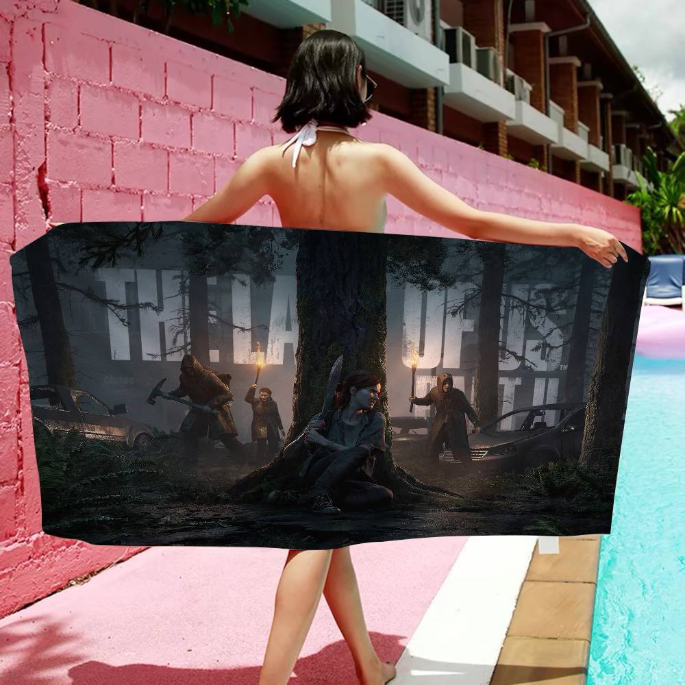 Game The L-Last Of U-Us Microfiber Blanket Quick Drying Beach Towels Oversized Printing Super Absorbent Pool Towel Blanket