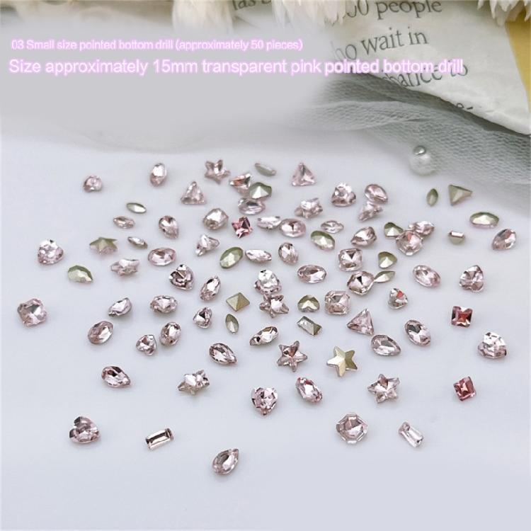 Nail Decoration Art Jewelry Glass Crystal Pendant Manicure Glitter Diamond Tips