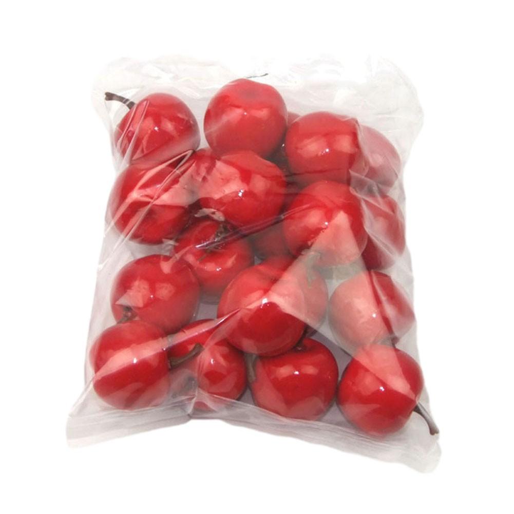 

25 г/упак. Искусственные фрукты 3 см Искусственный декор для столовой и дома Red apple