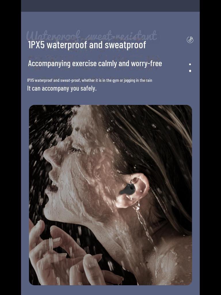 MD538 Wireless Bone Conduction Sleep Headphones - On-Ear X55 Bluetooth, Painless Design