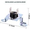 3 Pcs 6931EL3003C High Limit Thermostat Dryer 6931EL3004B Dryer Thermostat 6931EL3003D Thermal Fuse Dryer Replace 6931EL3003G PS3530484 AP4457603