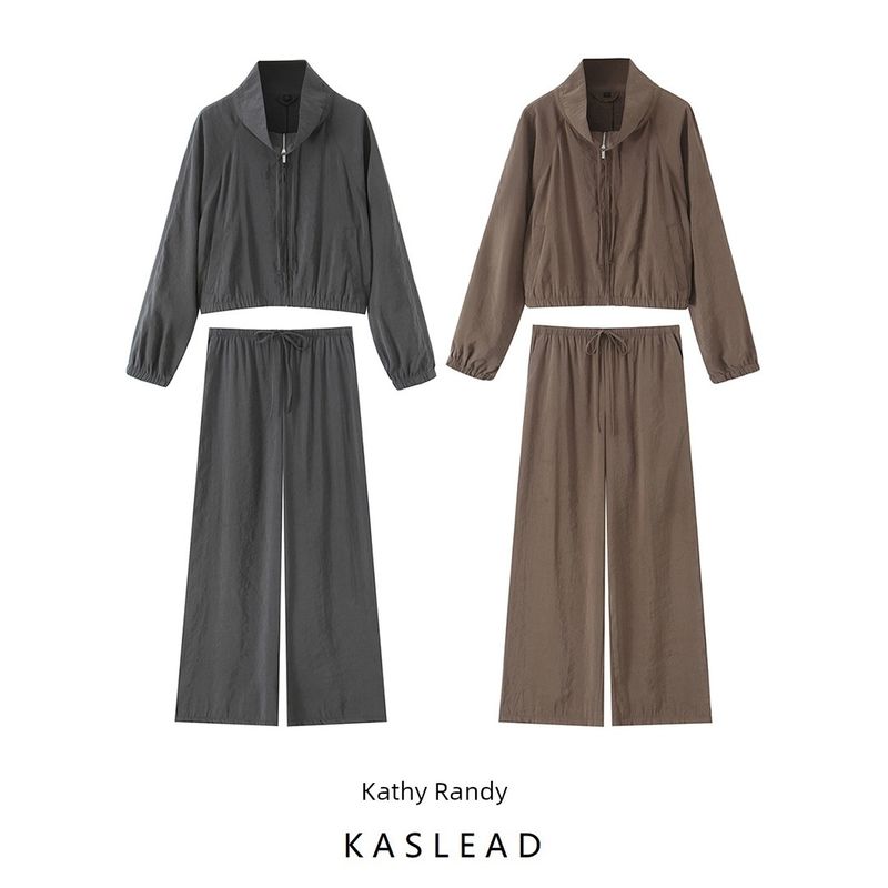 Kaslead New Arrival Women's Clothing Fashion Style Sweater Outwear Casual Wide Leg Pants 5320722 1255449