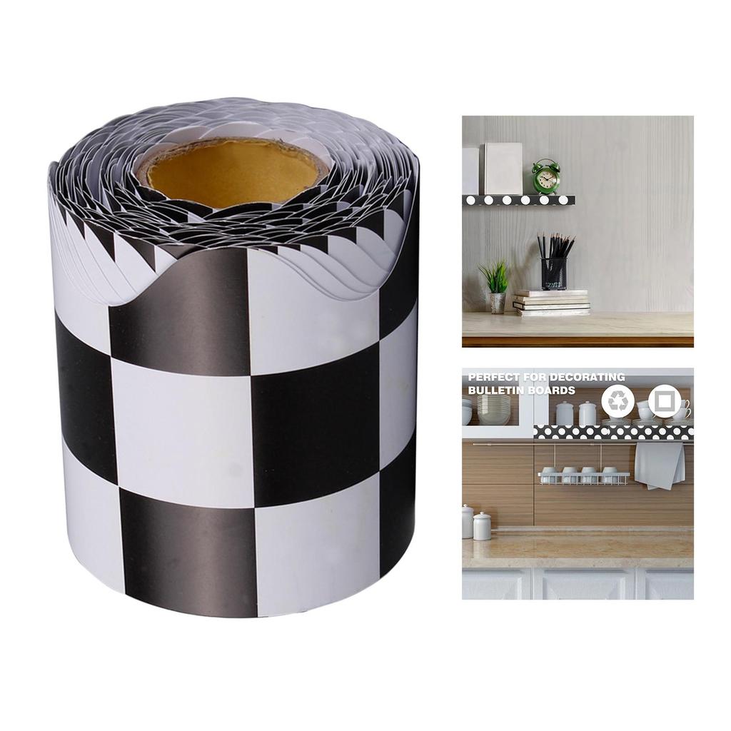 Bulletin Border Trim Decorative Blackboard Desks Straight Border Stickers