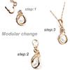 Zpsolution Double Open Pendant Clasp Connectors Bails for Necklace, Charm Holder for Necklace 6pcs Gold