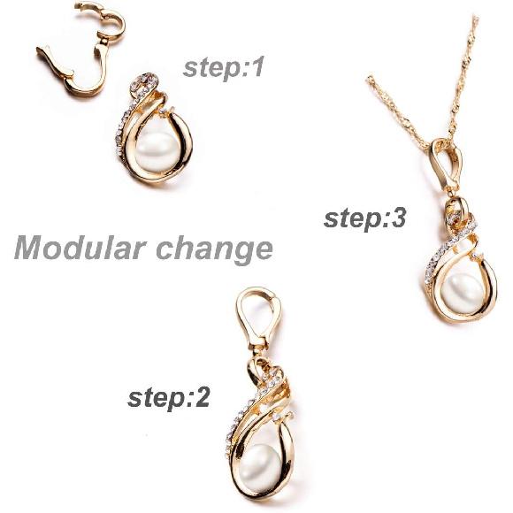 Zpsolution Double Open Pendant Clasp Connectors Bails for Necklace, Charm Holder for Necklace 6pcs Gold