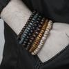 Best-selling Multi-layer Buddha Wood Bead Bracelets Sets Men's Retro Style Multi-layer Elastic Thread Adjustable Wooden Bracelet