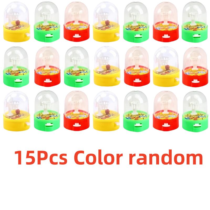 

Toys 15pcs Mini Finger Basketball Shooting Game Handheld Desktop Table Basketball Game Fidget Game Birthday Party Supplies