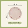 SOLECASA Ceramic Dinner Plates Soup Bowl Rice Salad Bowl Coffee Mug Floral pattern Kitchen Dinnerware Dinner Dish Microwave safe