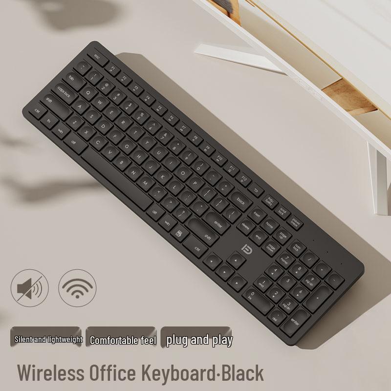 Universal Quiet Wireless Keyboard and Mouse Set for Laptop and Desktop