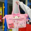 My Melody Design Women Casual Tote Bag With Transparent Compartment For Daily Use
